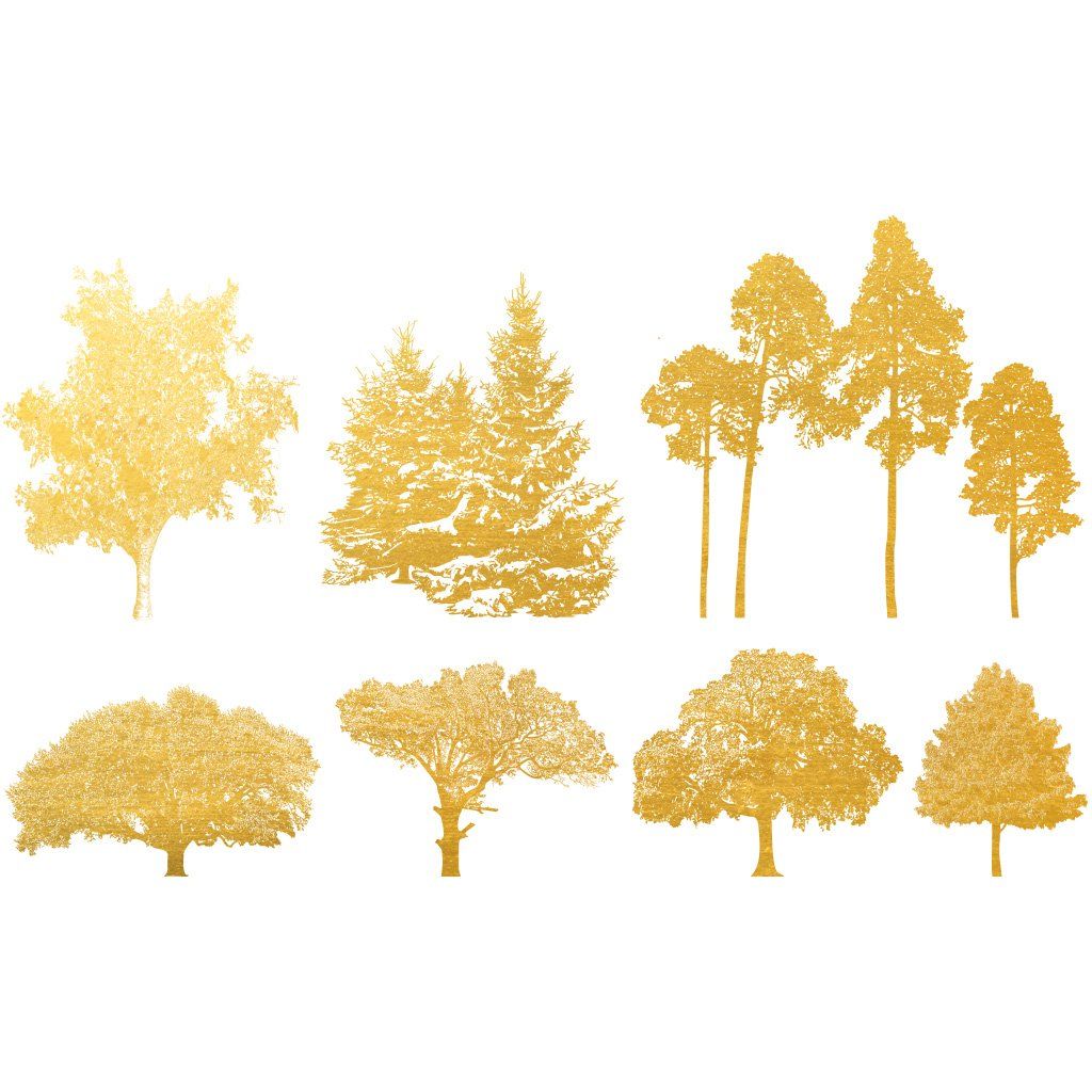 Bäume Gold