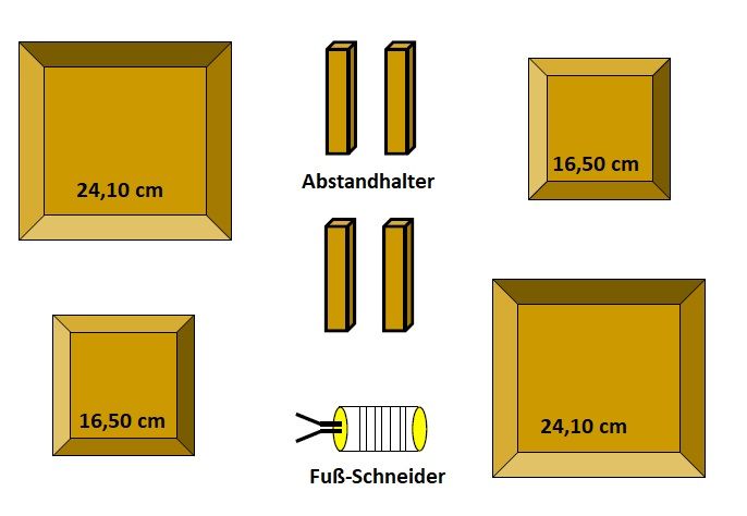 Geschirr-Set quadratisch