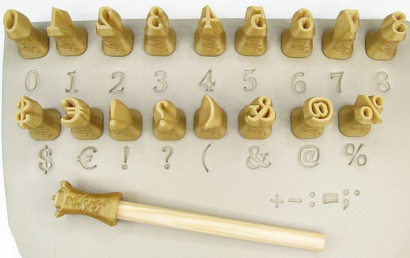 Stempel-Set Zahlen u. Zeichen