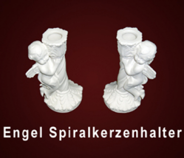 S3098 Engel Spiralkerzenhalter - 15 cm