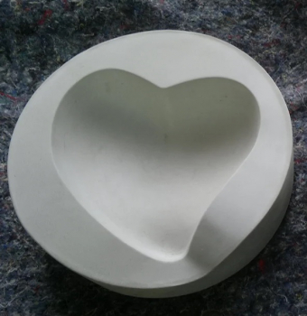 SOHERZKre Eindrückform Herz (rechts) 16 cm
