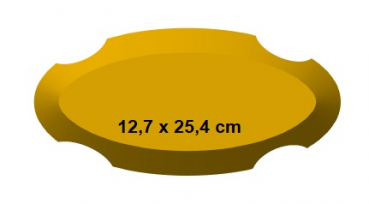 GR Pottery Form - BAROCK oval 25,4 cm -