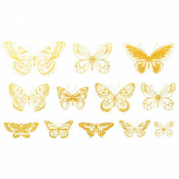 Gold Schmetterling 01 Dekorbild