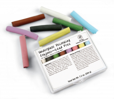 UGS11 - Unterglasurkreiden - Set, 8 Farben