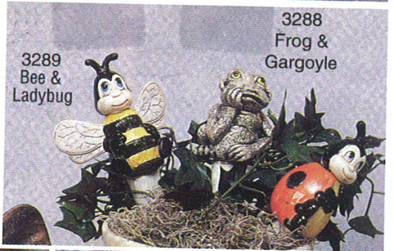 S3289 Bee & Ladybug Plant Tenders