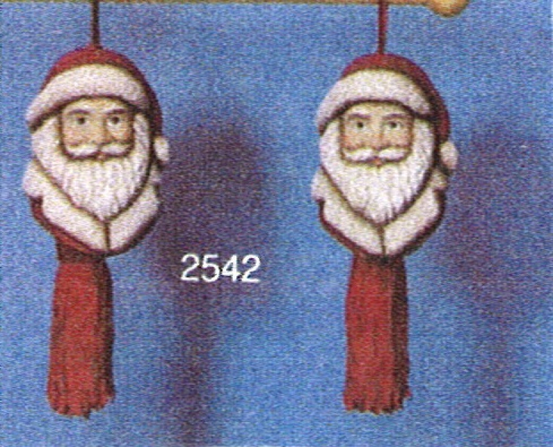 S2542, 2 Santa - Ornaments, 8 cm