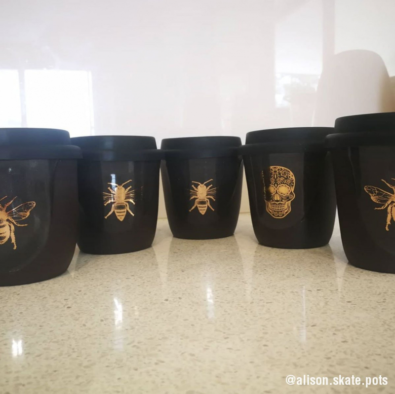 Gold Bees Decal