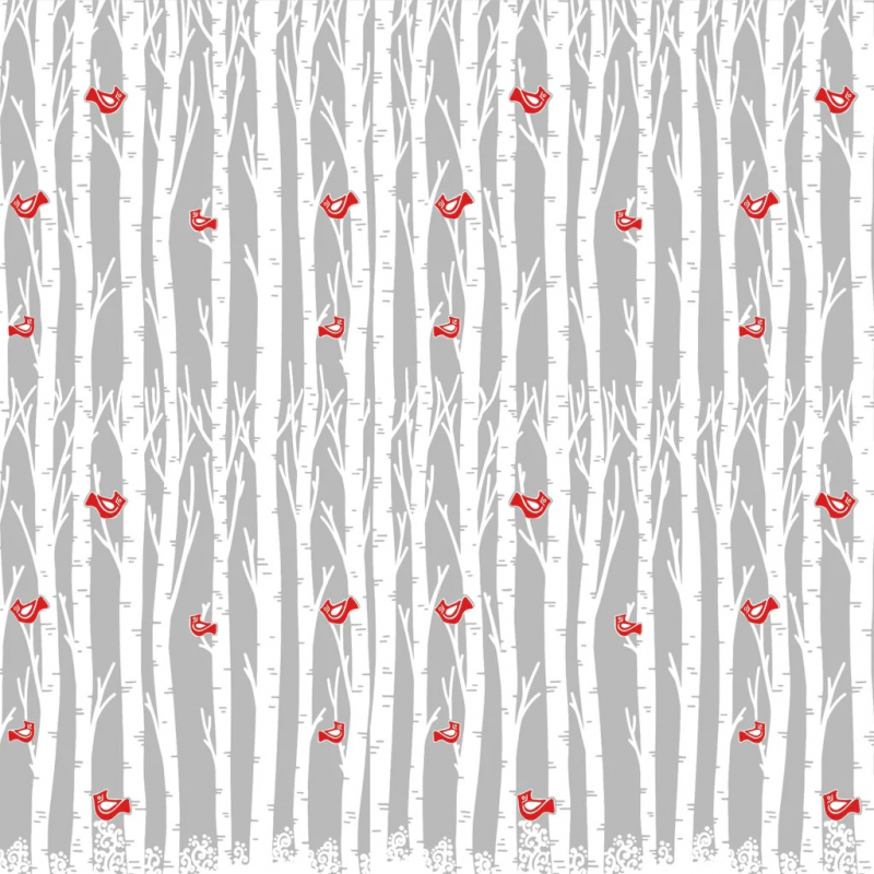 Birch and Cardinals