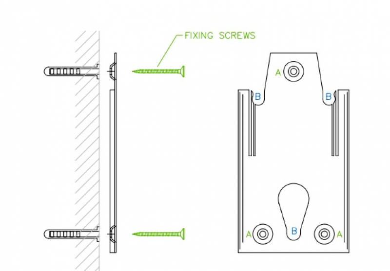 Wall Mounting Bracket for Bentrup Controller