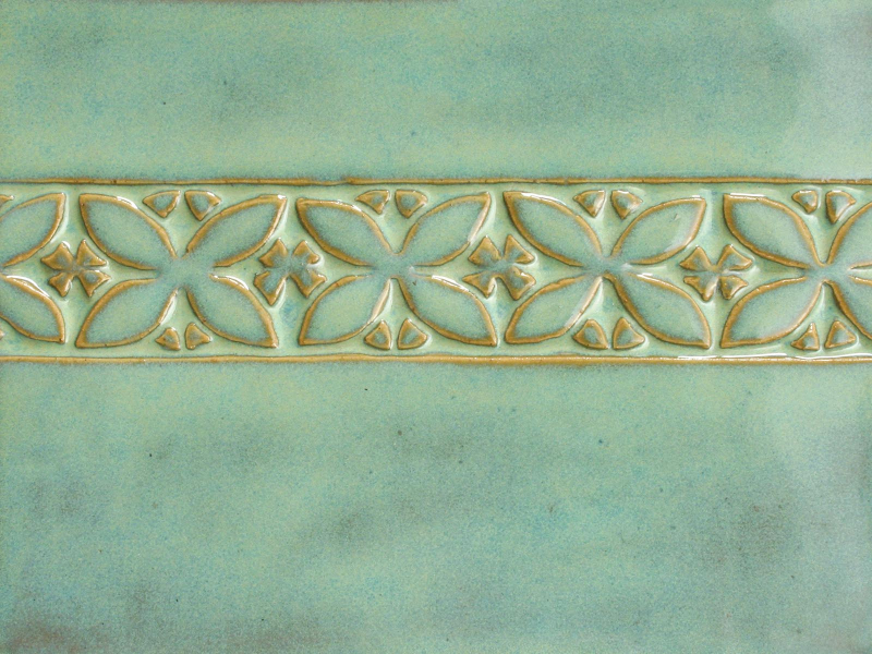 True Celadon over Textured Turquoise